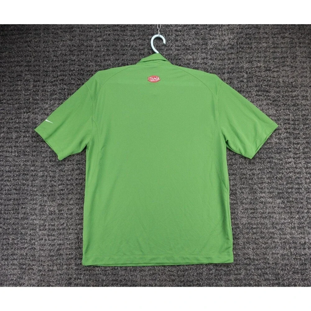 Ithaca Beer Co Shirt Mens Large Green Nike Golf Tour Performance Polo Workwear